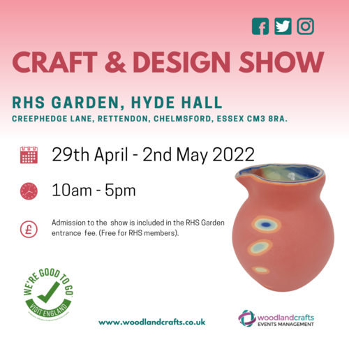 Craft & Design Show at RHS Gardens, Hyde Hall, Woodland Crafts Events