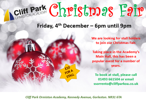 Cliff Park Ormiston Academy Christmas Fair, Cliff Park Ormiston Academy ...